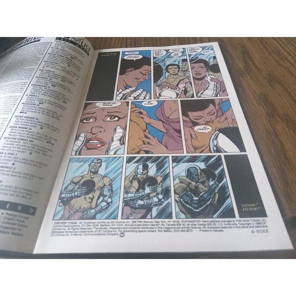 The New Titans #58 (September 1989 DC Comics)